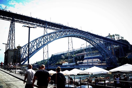 Under the Pont Luis I Bridge, Porto, Portugal via Instagram