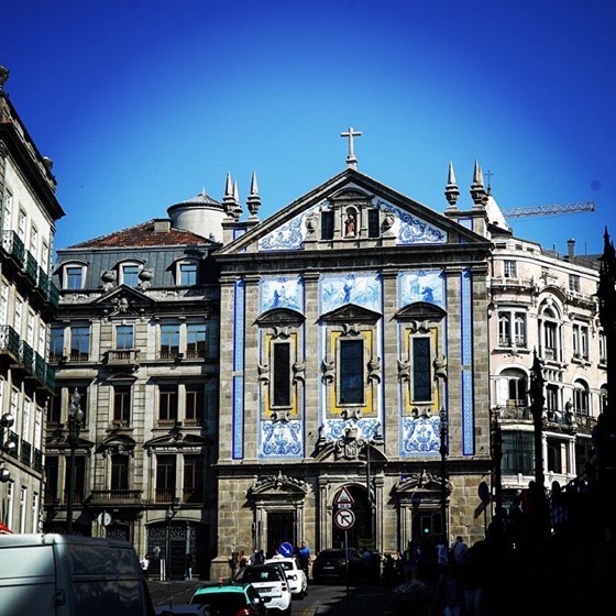 Ceramic Tile Facade in Porto, Portugal via Instagram