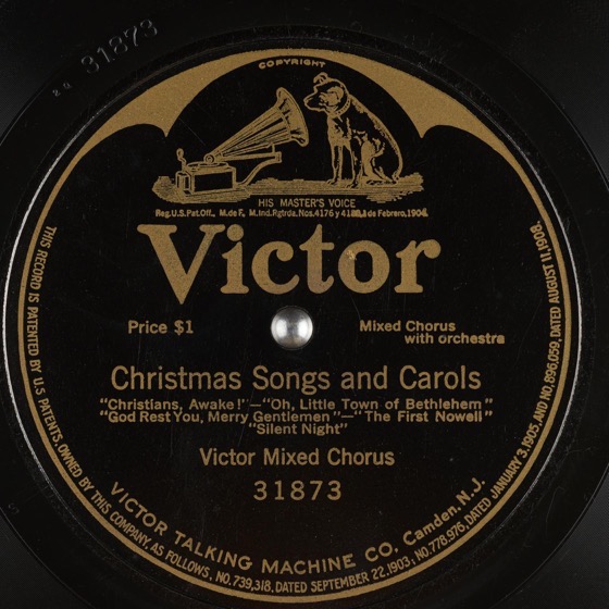 Christmas Past – 15 in a series – Christmas Songs and Carols by Victor Mixed Chorus (1912)