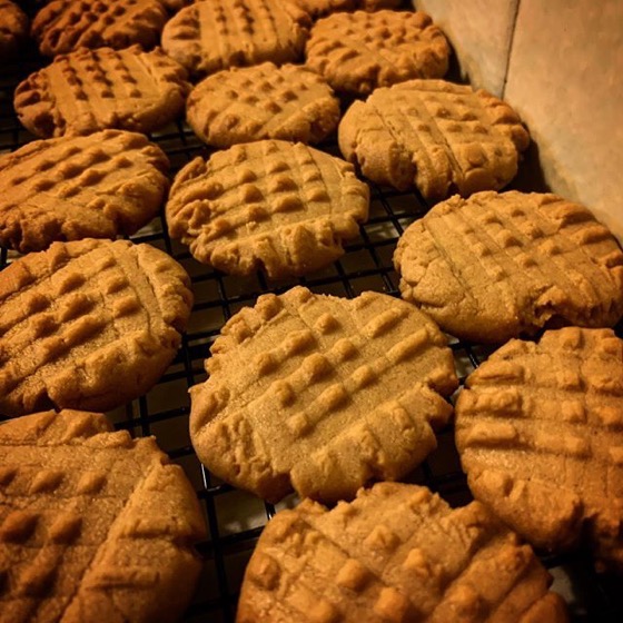 Traditional Peanut Butter Cookies via Instagram