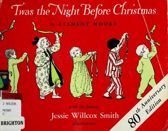 Christmas Past – 16 in a series – Twas the night before Christmas; a visit from St. Nicholas (1912)