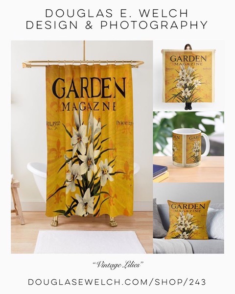 15% Off Everything Today! – Get These Amazing Vintage Lillies on Shower Curtains, Pillows, and More From Douglas E. Welch Design and Photography [For Sale]