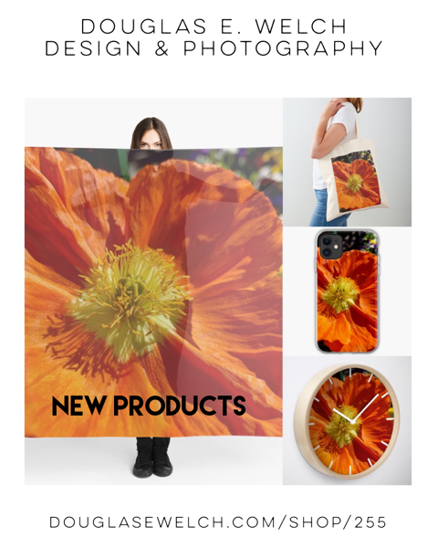 New Products: Orange Poppy Scarves, Cases and More! [For Sale]
