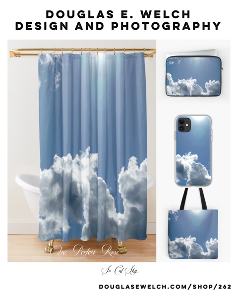 So Cal Sky Shower Curtains, Pillows and More From Douglas E. Welch Design and Photography [For Sale]