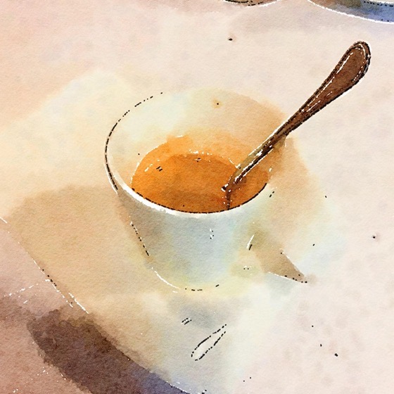 Morning Coffee in Watercolor via Instagram