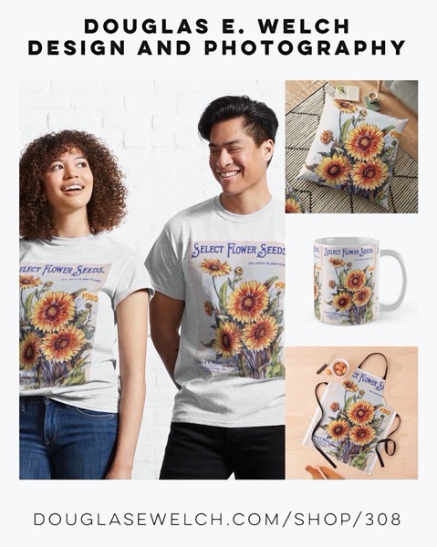 New Design: Vintage Garden Seed Catalog Cover Tees and More from Douglas E. Welch Design and Photography [For Sale]
