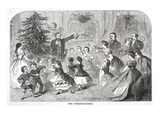 Order Now! “The Christmas Tree” Vintage Christmas Print by Winslow Homer (1858) Christmas Cards from Douglas E. Welch Design and Photography [For Sale]