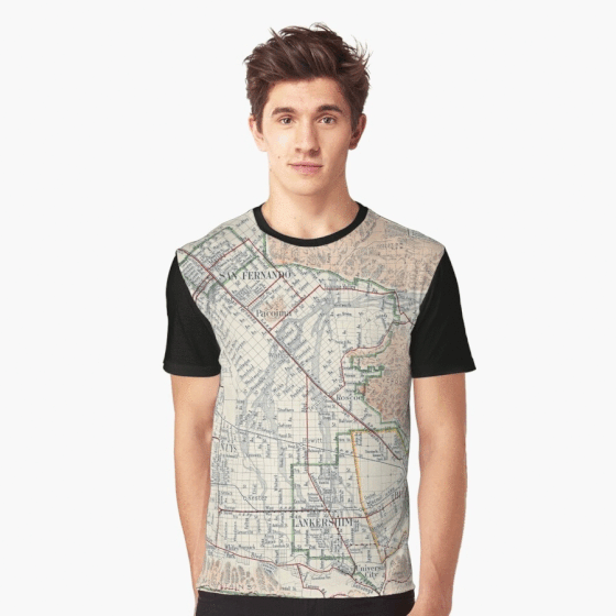 New Design: The San Fernando Valley Map (1923)  on Tops, iPhone Cases, Prints, and More from Douglas E. Welch Design and Photography [For Sale]
