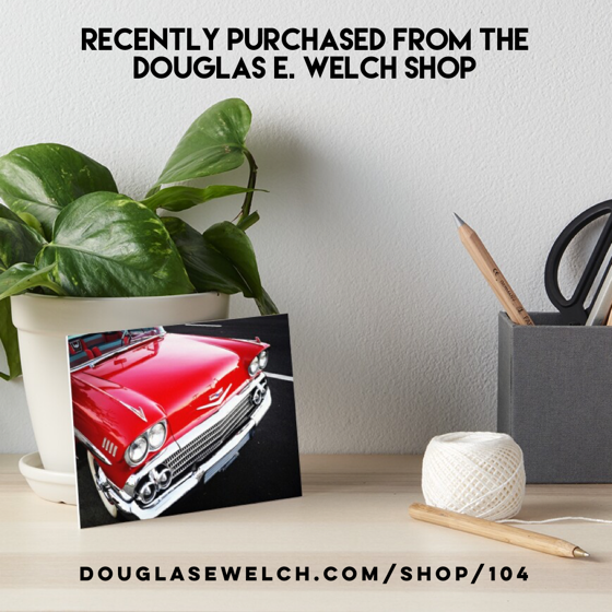 Recently Purchased: Red Chevy Art Board Print by Douglas E. Welch Design and Photography [For Sale]