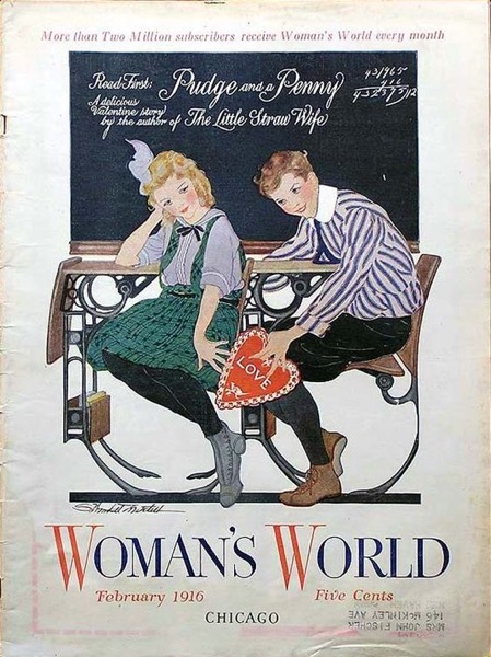 Valentine’s 2021 – 3 in a series – Woman’s World Valentine’s Cover (1916)