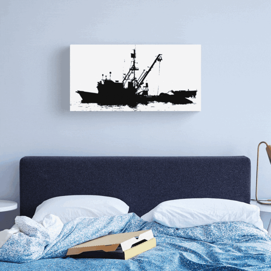 Fishing Boat Silhouette Canvas Print and More by Douglas E. Welch Design and Photography [Shopping & Gifts]