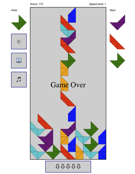 Angularis v1.3 – Difficult Tetris-style Triangular Stacking Game [Shared]