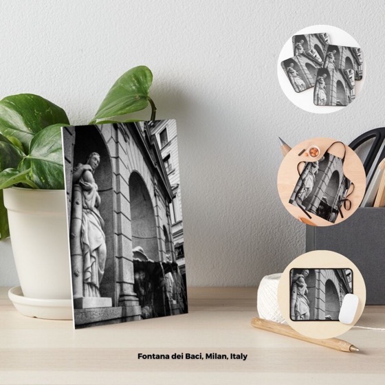 NEW DESIGN: Fontana dei Baci, Milan, Italy Products Exclusively From Douglas E. Welch Design and Photography [For Sale]