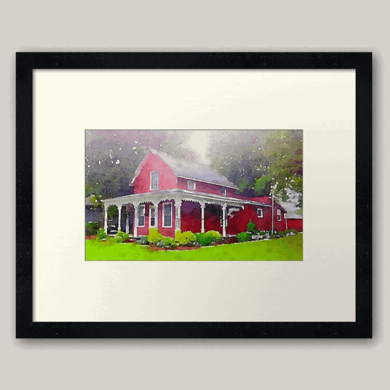Product Highlight: The Red Farmhouse, Norwalk, Ohio Framed Art Print and More by Douglas E. Welch Design and Photography [Shopping & Gifts]