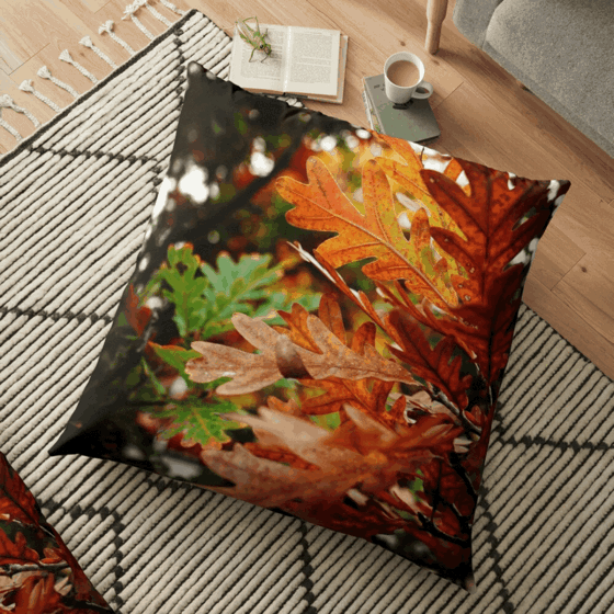 Product Highlight: Oak Leaves In Autumn Floor Pillow and More by Douglas E. Welch Design and Photography [Shopping & Gifts]
