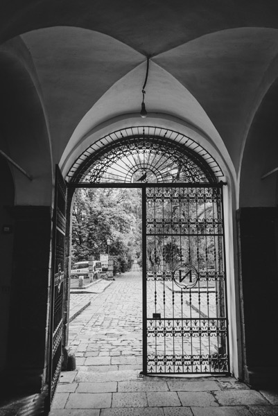 Doorway, Castello Nelson, Bronte, Sicily, Italy