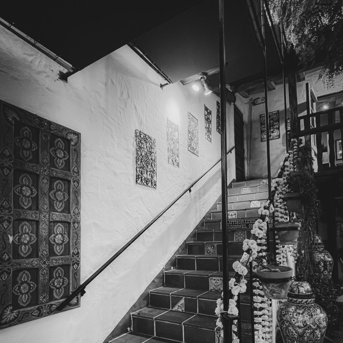 Stairway, Fiesta de Reyes (2 photos), Old Town San Diego [Photography]