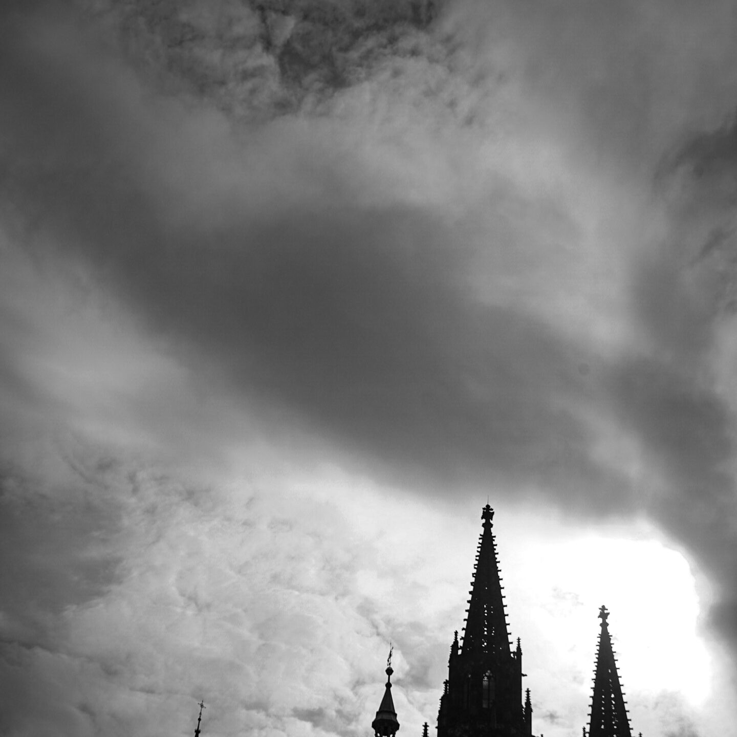 St. Vitus Cathedral Silhouette,  Prague Architecture 20, Prague, Czechia (2 photos) [Photography]