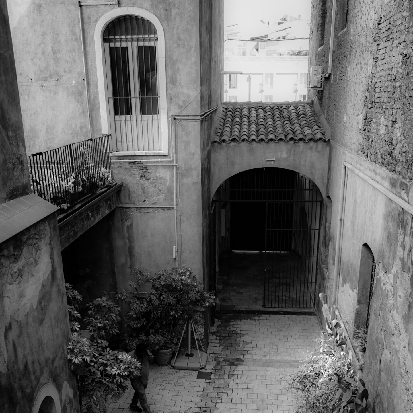 Courtyard, Palazzo Biscari 14, Catania, Sicily, Italy [Photography]