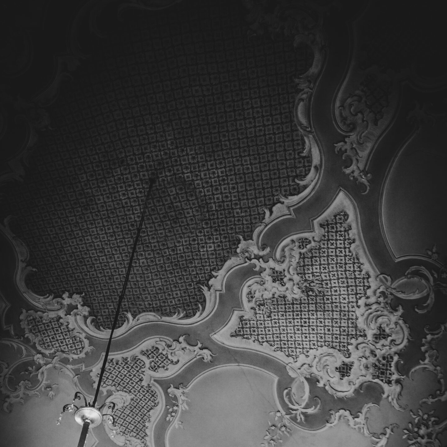 Ceiling, Palazzo Biscari 3, Catania, Sicily, Italy (Color/B&W) [Photography]