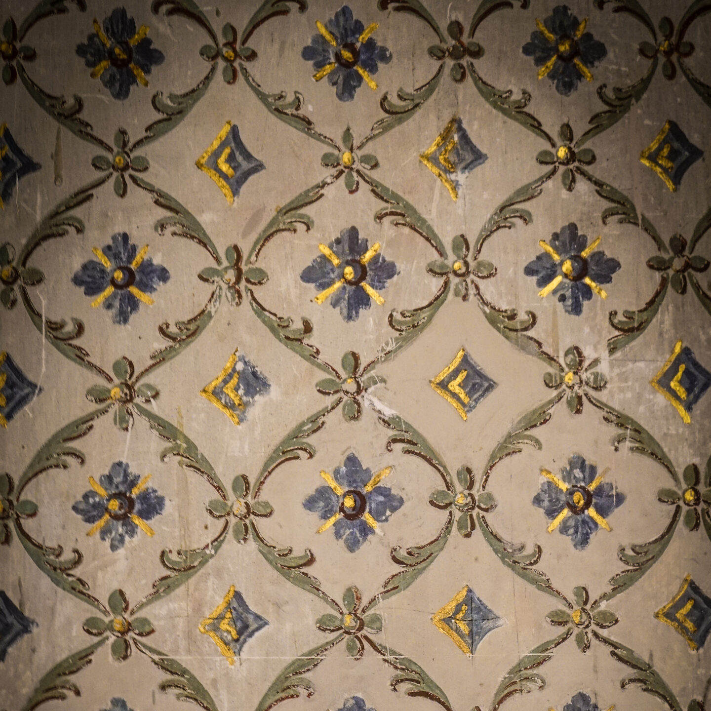 Wallpaper detail, Palazzo Biscari 4, Catania, Sicily, Italy [Photography]